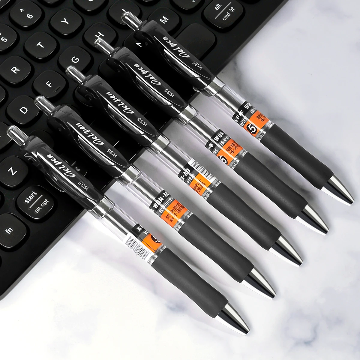 

WQN-3/6/12 шт. 0,5 мм гелевая ручка большой емкости с толстым наконечником ручка для подписи черные/красные чернила офисные и студенческие канцелярские принадлежности