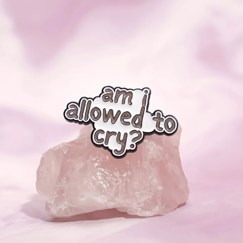 Funny Quotes Enamel Pins Custom TTPD Typewriter I Cry A Lot But I Am So Productive Brooch Backpack Lapel Badge Jewelry Gifts