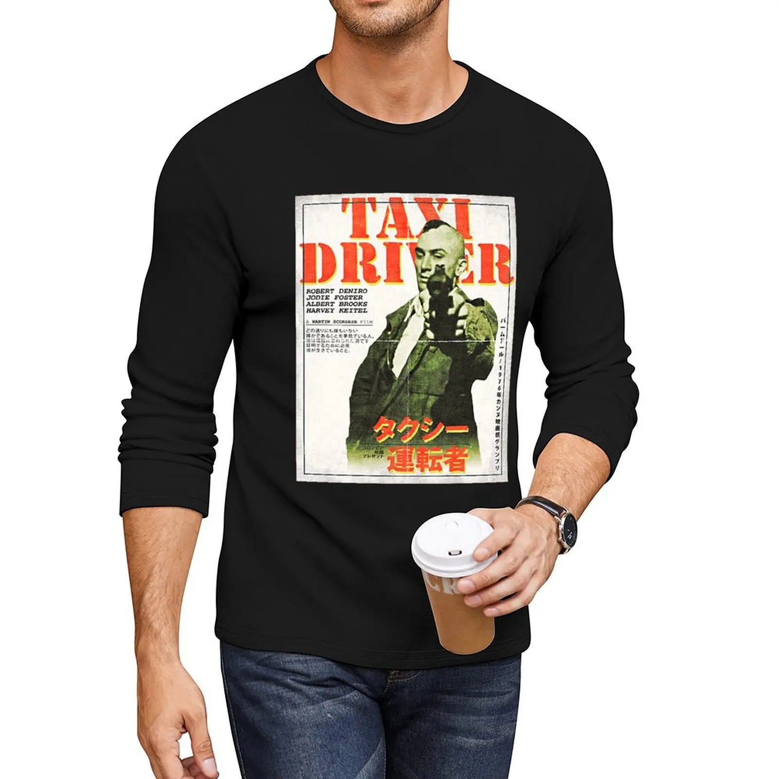 

Taxi Driver Long T-Shirt t shirt man boys white t shirts anime new edition t shirt mens funny shirts