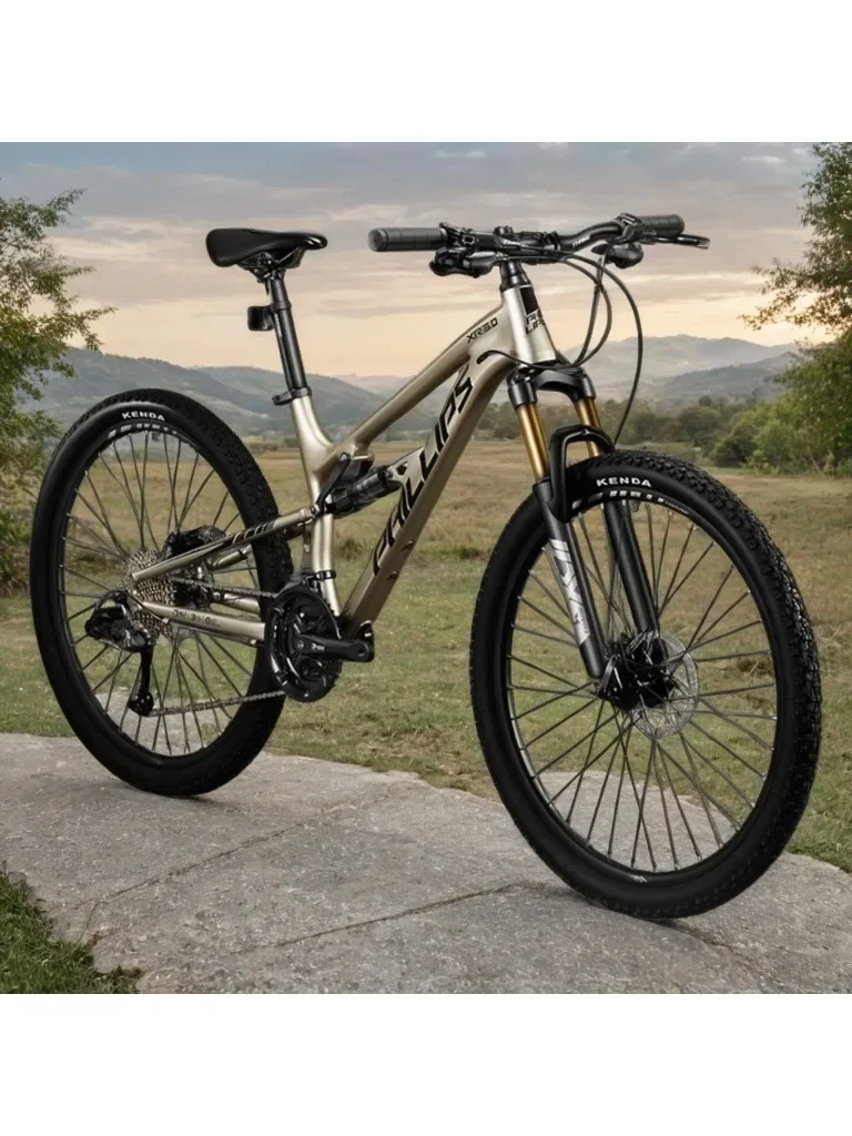 AliExpress NONE 26/27.5 inch mtb Soft Tail DH Mountain Bike 27/33 speed Cross Country Bicycle aluminum alloy Full Suspension Downhill bicicleta