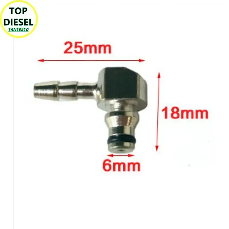 1pcs CRIN1 Common Rail Injector Solenoid Oil Return Connect Joints T/L Way for BOSCH 110