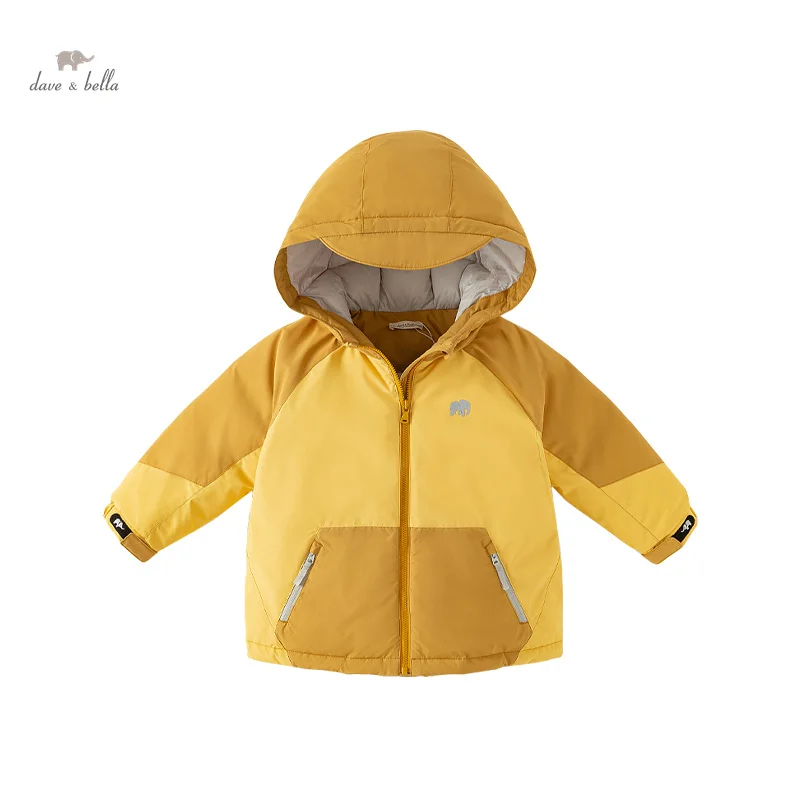 Dave Bella Children Girls Boys Down Jacket Tops Parkas 2023 Winter New Fashion Casual Padding Coat Outdoor Outerwear DB4238449