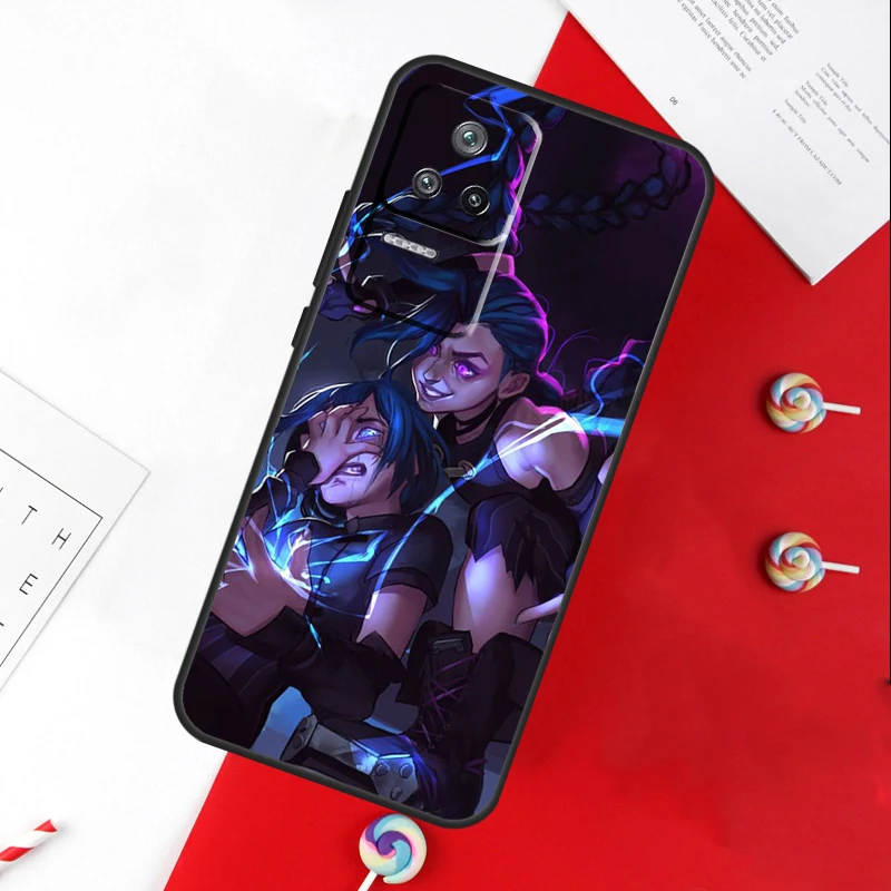 Jinx Arcane Case For Xiaomi 13 12 Lite 12X 11T 12T Pro Cover For POCO F5 X5 X3 Pro X4 F4 GT F3 C40 M5s