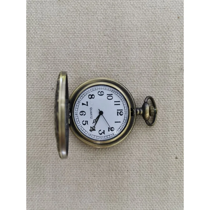 Ретро ожерелье карманные часы корейские классические ностальгические мужские и женские студенты флип резной полый кулон кварцевые часы модные Cl