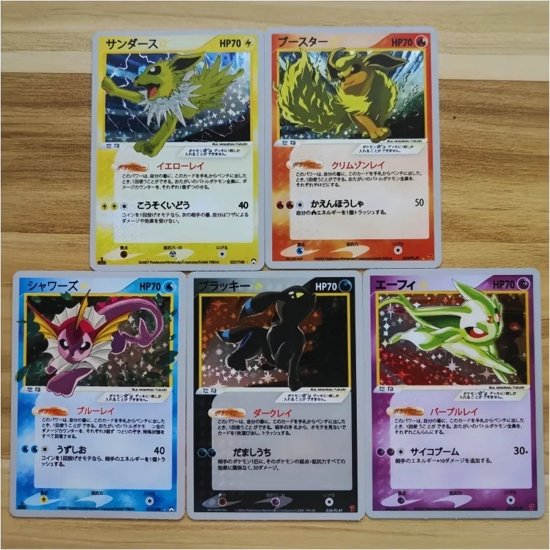 DIY 27PCS/Set PTCG Pokemon Japanese Version Charizard Gyarados Mewtwo Flareon Latios Starry  Flash Card  Game Collection gift