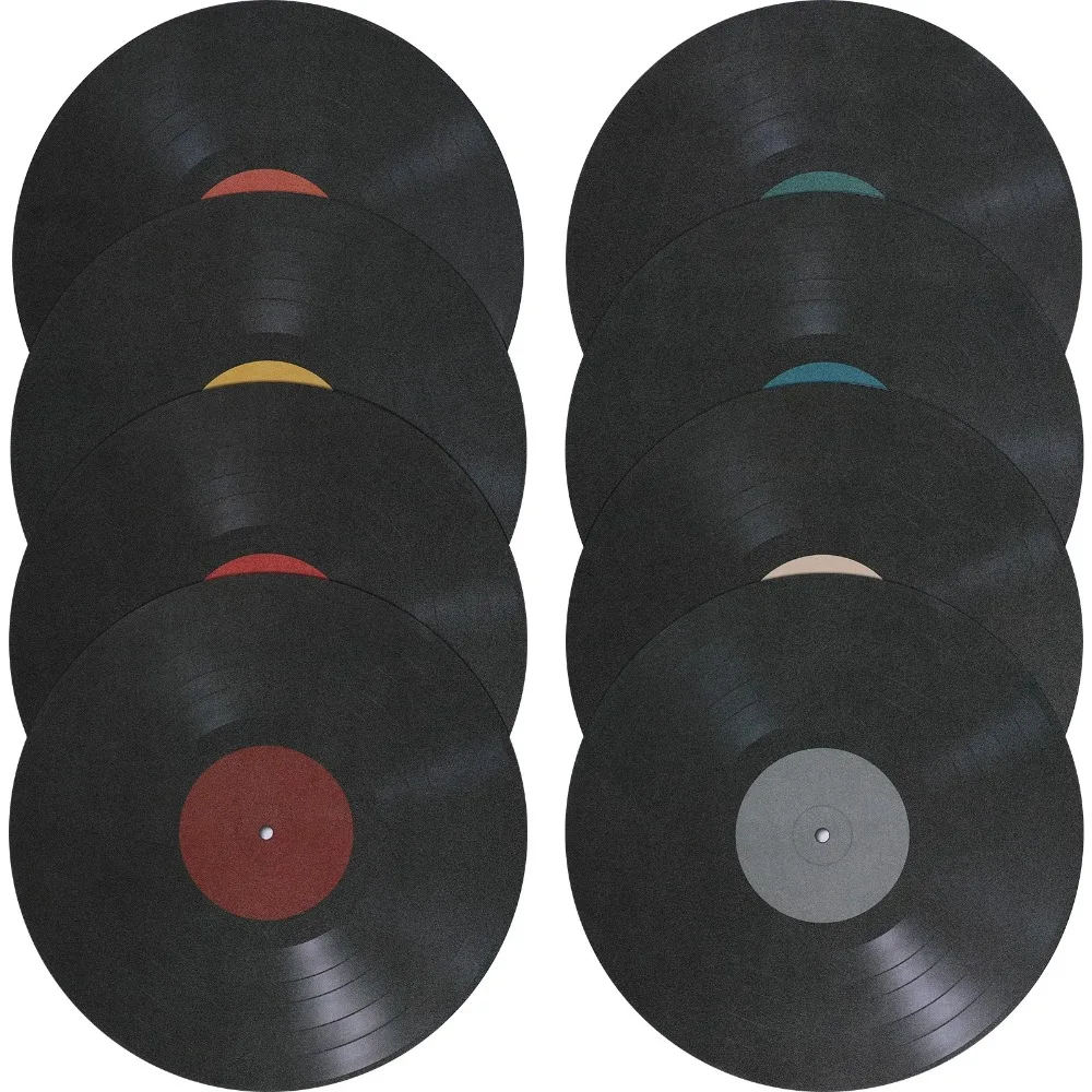 8Pcs Vinyl Record W…