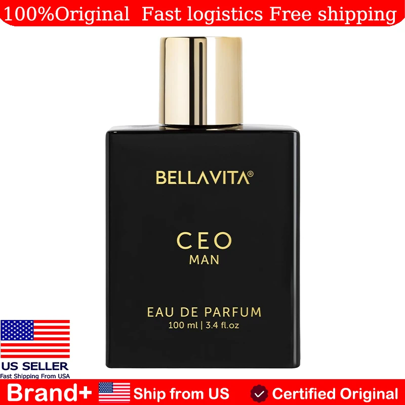 

Bellavita Luxury CEO MAN Eau De Parfum 100ml Long Lasting Fragrance Arabian Women's Perfume Cologne Birthday Gift Portable