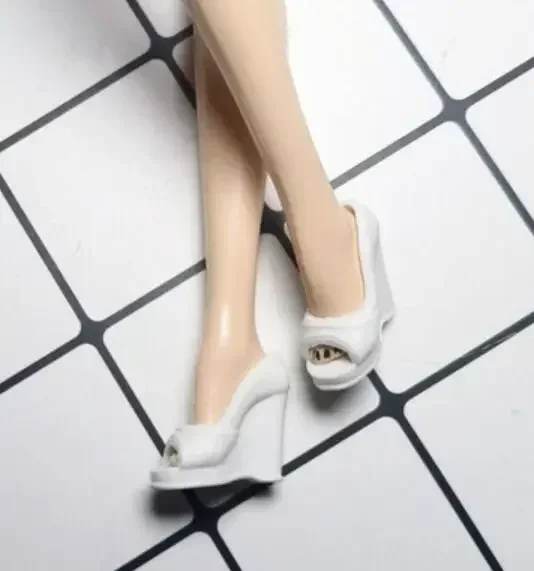 Old styles fashion doll toy shoes accessories for 1/6 BB high heels flat foot dolls BBQ09