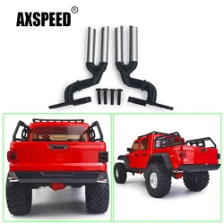 AXSPEED Metalowa + plastikowa rura wydechowa do Axial SCX10 III AXI03006 Gladiator 1/10 RC Crawler Car Truck Upgrade Parts