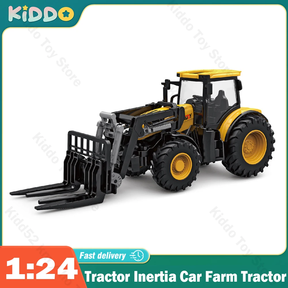 

1/24 Tractor Inertia Car Farm Tractor Truck Transport Forklift Model Baby Car Boy Toy Engineering Car Childrens Educational Toys