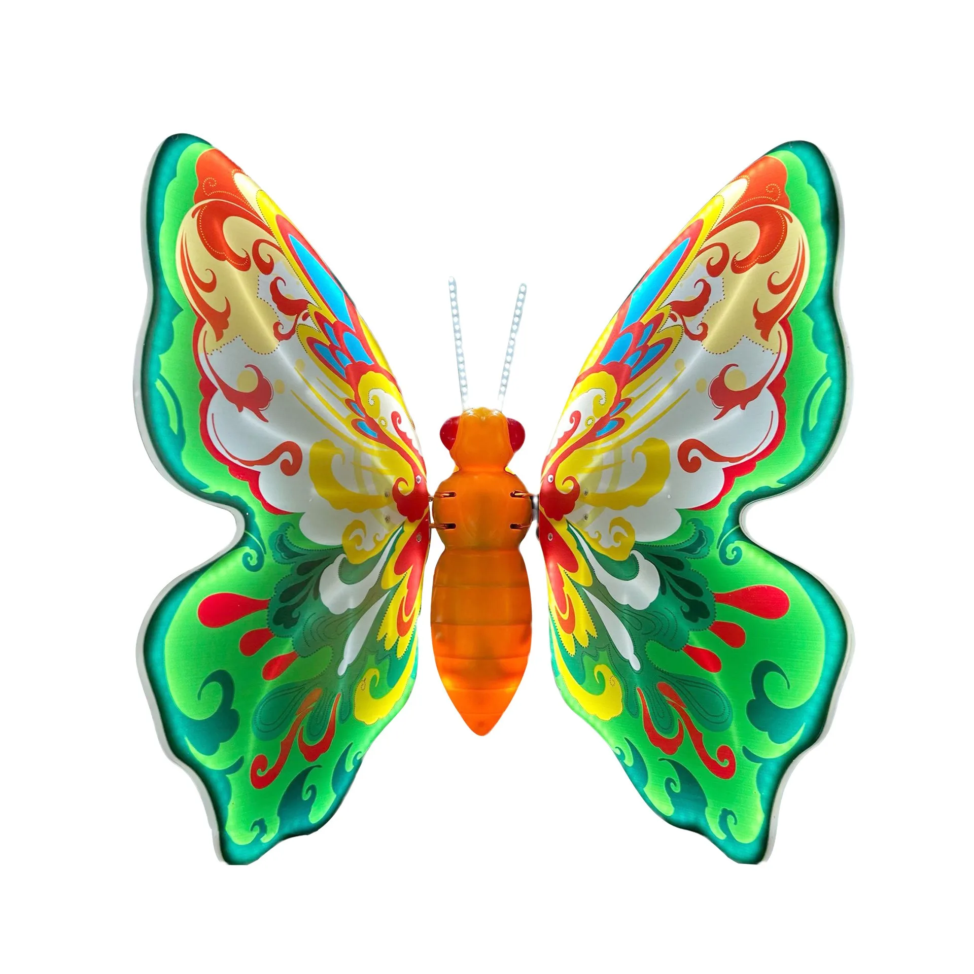 Sinfonia dinâmica borboleta luz ao ar livre simulação jardim inseto modelagem luz jardim cor borboleta luz fonte de alimentação