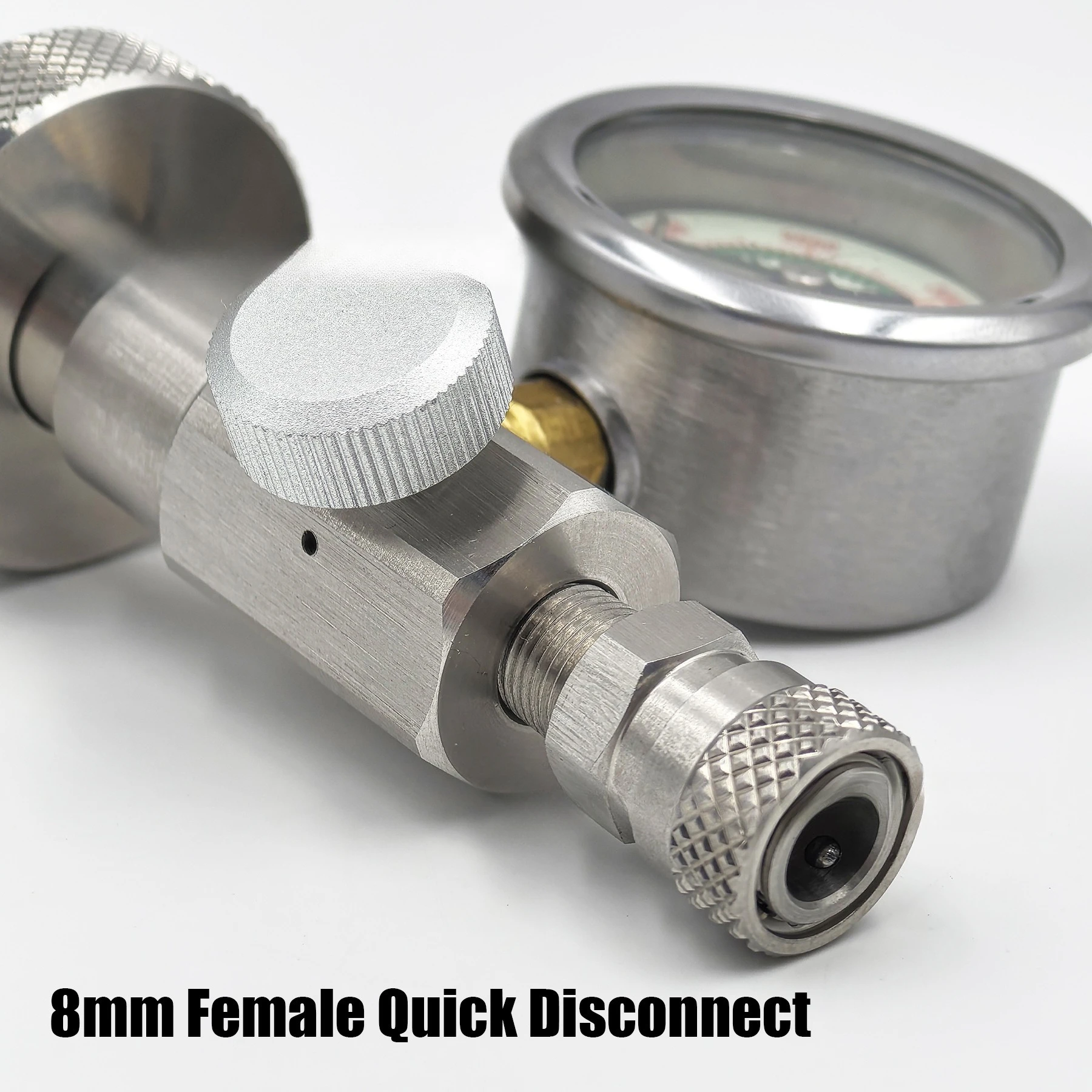 High Pressure Diving Inflation Valve G5/8 Thread DIN Fill Device With 8Mm Quick Coupling Joint