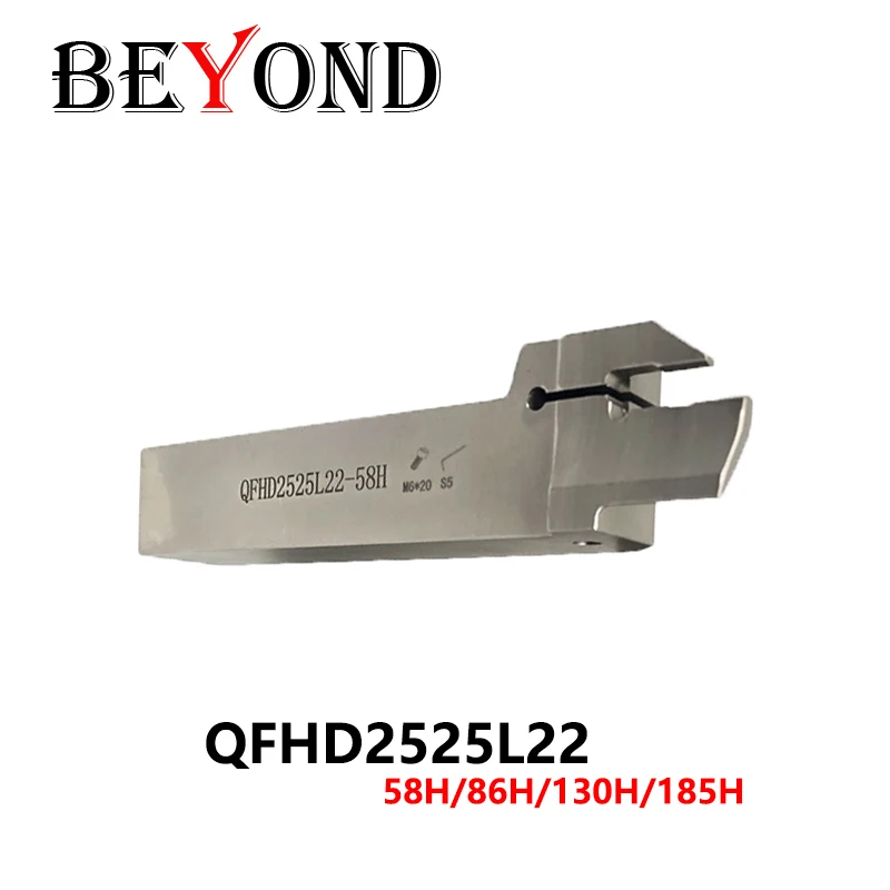 BEYOND 1pcs QFKD2525L22 QFFD2525L17 QFGD2525L22 QFHD2525L22 End Grooving Tool Holder QFKD QFFD QFGD QFHD 2525 CNC QFFD2525 Shank