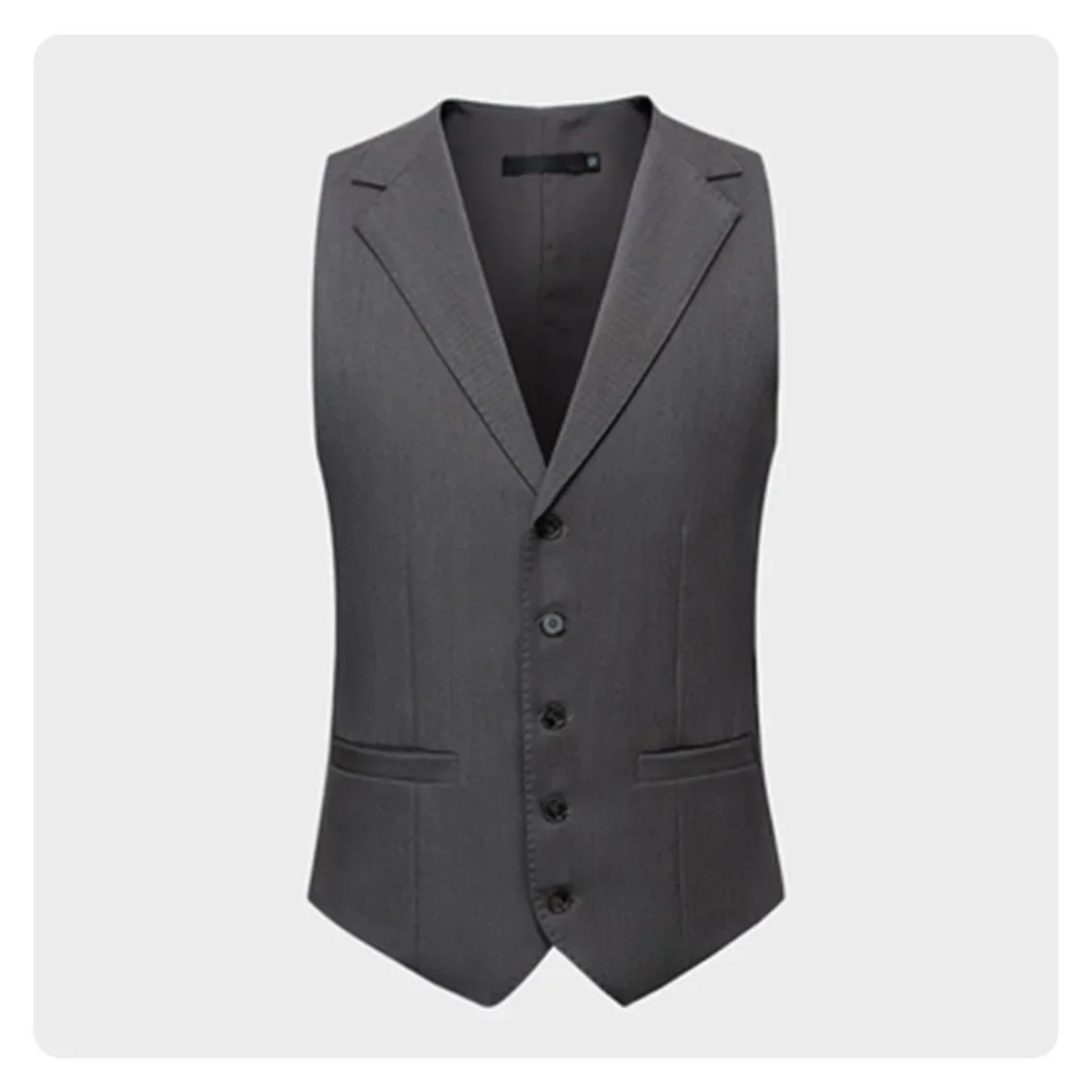 O544simple Single-Breasted Vest Beste Man Professionele Vest Koreaanse Stijl Trend