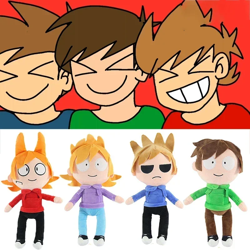 

Eddsworld Plush Toys Anime Edd Tom Matt Tord Stuffed Dolls Home Decoration Plushie Figure Peluche Pillow Christmas Birthday Gift