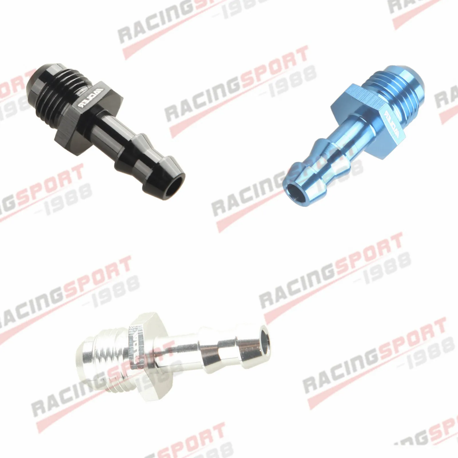 

AN-8 AN8 To 10mm Barb Straight Fuel Line Fitting Adapter Aluminum Alloy SILVER/Blue/Black