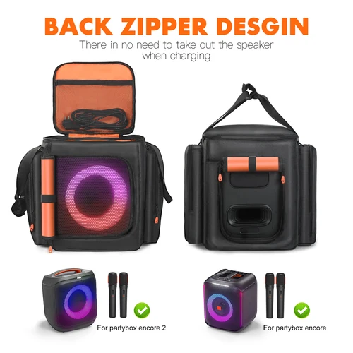 Para JBL Partybox Encore Essential 2 altavoz portátil estuche antipolvo de gran capacidad bolsa de almacenamiento de altavoz de doble cara Encore Essential