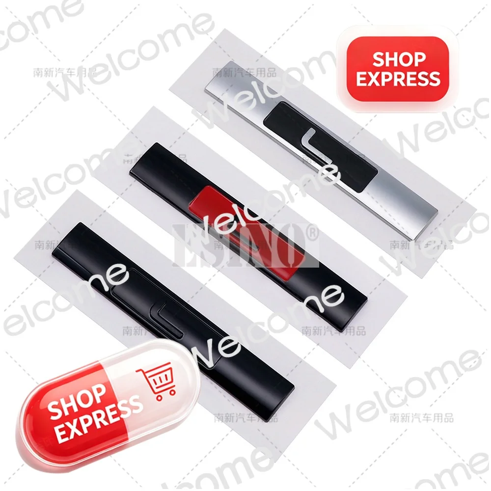 3D Letter L Decorative ABS Badge Adhesive Emblem Car Fender Emblem for Land Rover Range Rover Vogue