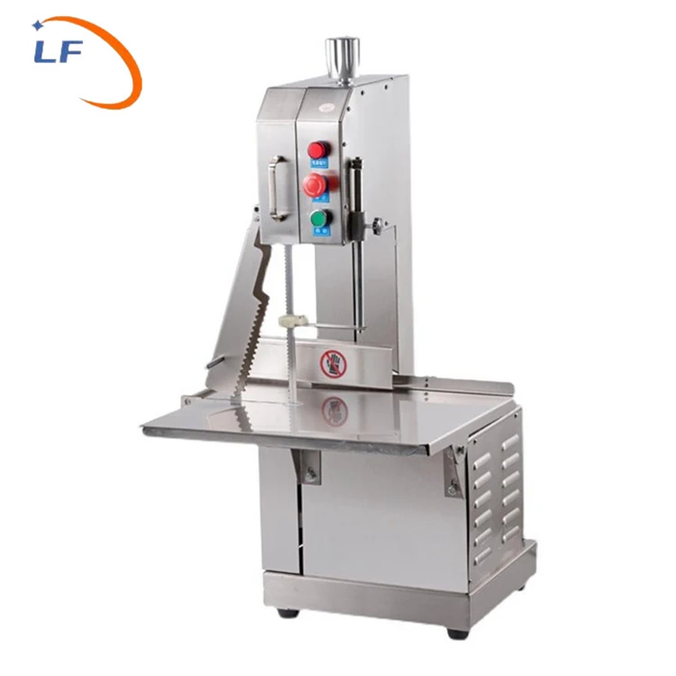 Industrial Commercial Table Electric Fish Pork Cow Beef Frozen Meat Steak Bone Band Saw Cutter Cutting Machine