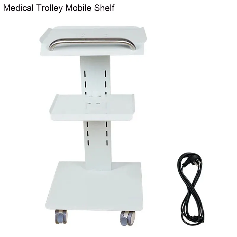 Dental Clinic Tool Medical Trolley Mobile Shelf Table Dental Unit Portable Cart with Swivel Brake Wheels