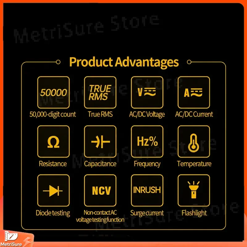 Digital Clamp Meter DT95 EX Intrinsically Safe Explosion Proof AC DC Current Voltage Resistance Continuity Tester Multimeter
