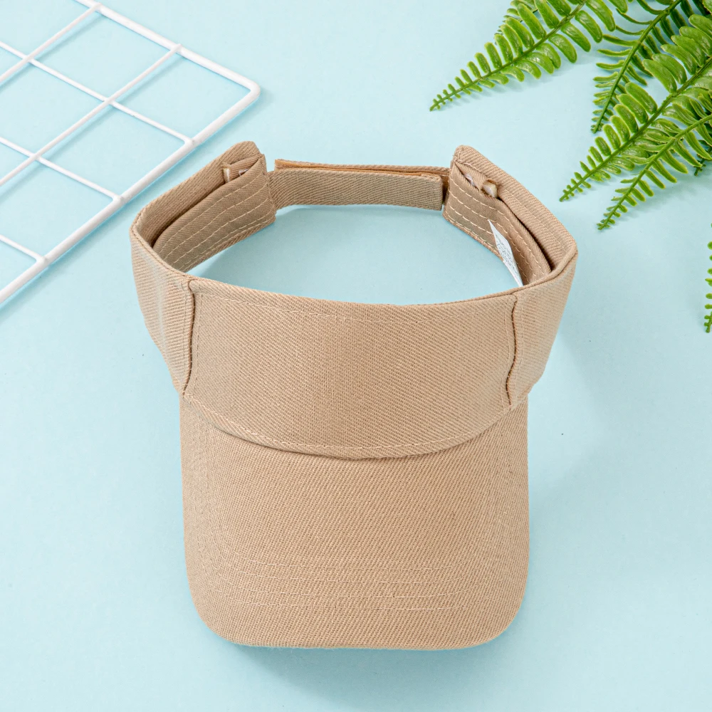 Baumwoll-Sonnenblende für Damen und Herren – Verstellbare Baseballkappe mit offenem Oberteil für Sport, Laufen, Golf, Strand – Mehrere leuchtende Farben – Detail 11