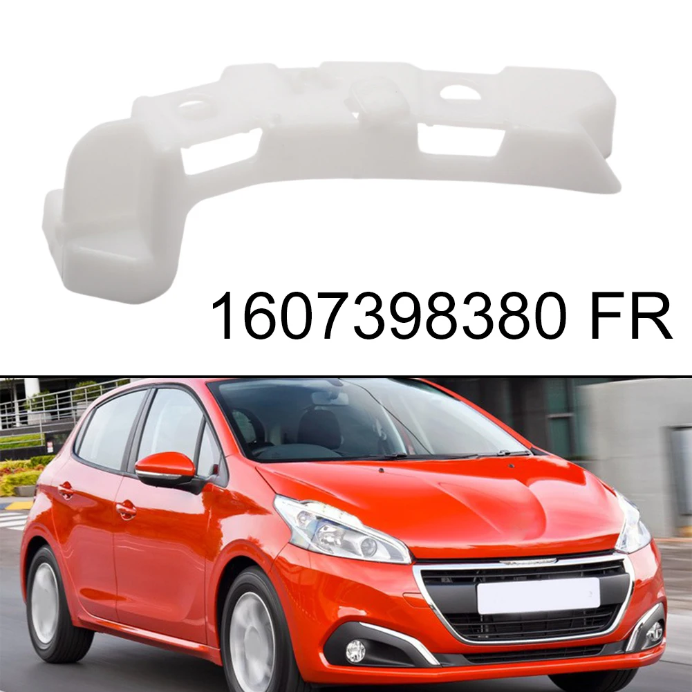 

White Front Bumper Bracket Bumper Support Clip Heat Resistant Material Anti-aging Construction For Front Right Bumper
