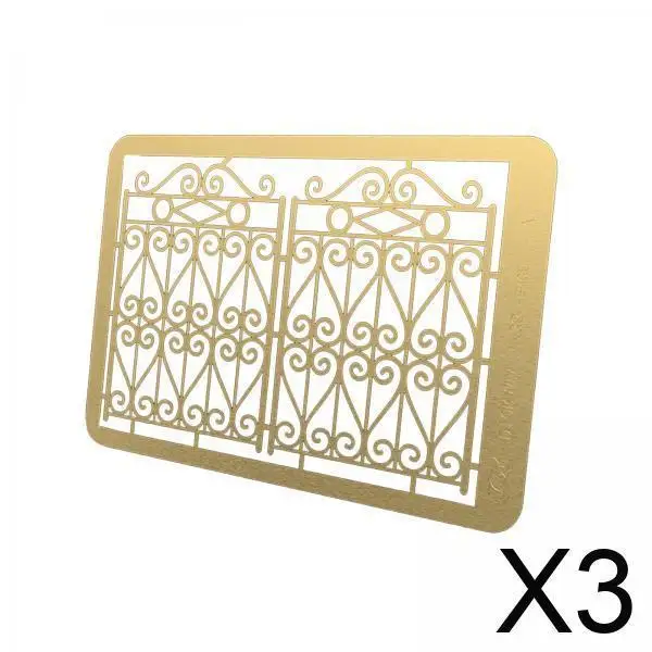 

1/35 Scale Model Brass Door Stainless Steel DIY Assembly Kit for Sand Table Diorama Architecture Layout