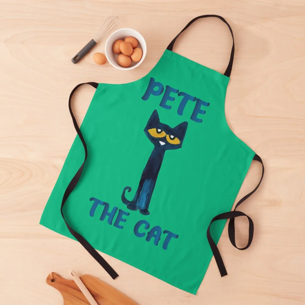 

Pete the cat Apron Home Cleaning Kitchen For Men with personal logo Apron