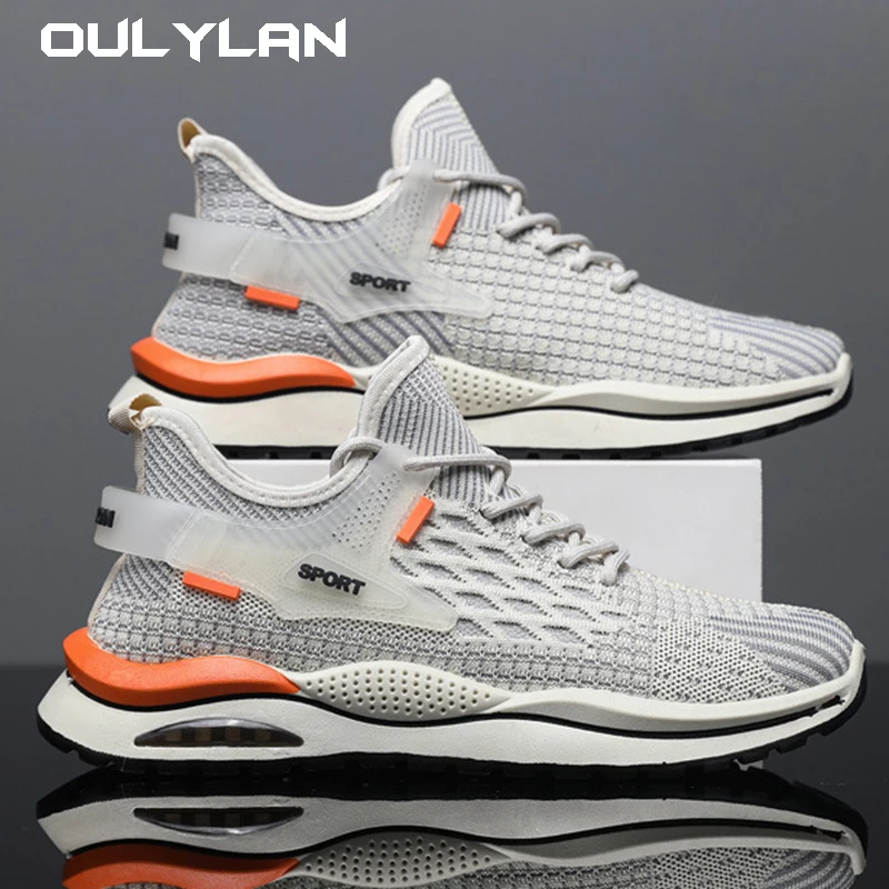 Men Casual Sport Shoes Breathable Lightweight Sneakers Outdoor Mesh Black Running Shoes Athletic Jogging Tenis Walking Shoes