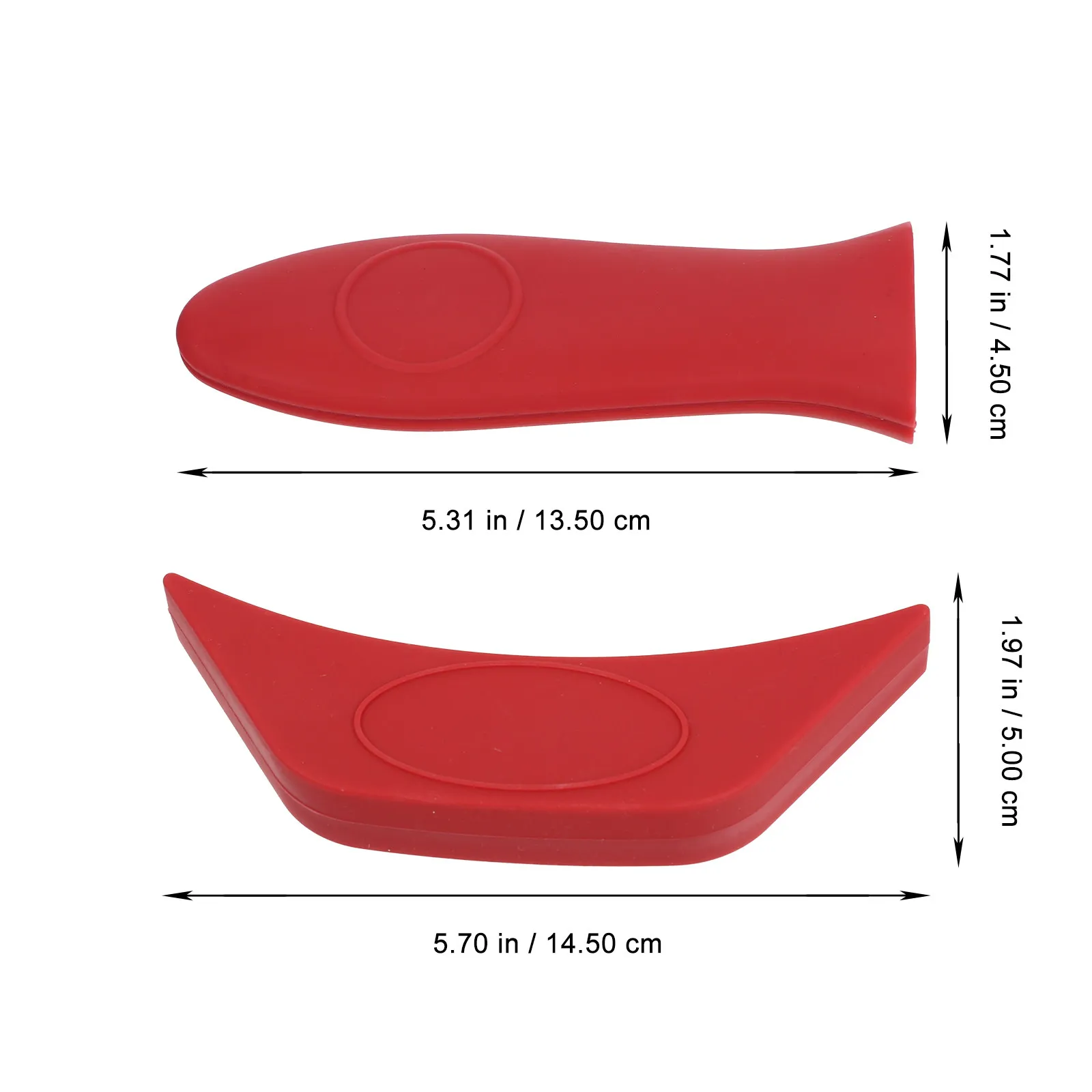 2Pcs Silicone Hot Handle Covers Heat Insulation Non-Slip Pot Holder Sleeves Pan Handle Grips Kitchen Cooking Accessories