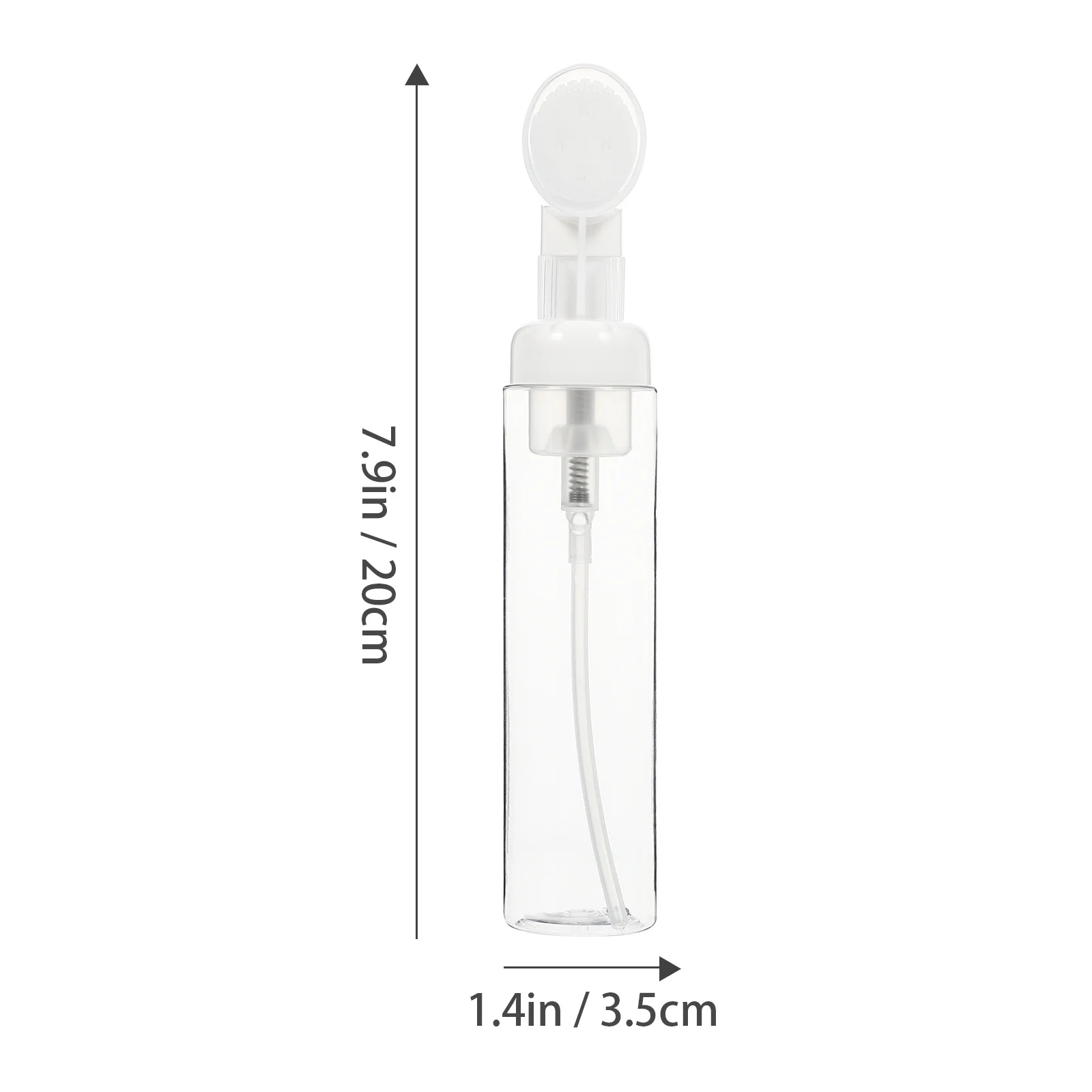 3 قطعة زجاجة رغوة مع فرشاة حاويات محمولة فارغة للسفر صابون شامبو استحمام جل غسل الوجه موزع إعادة الملء الفرعية