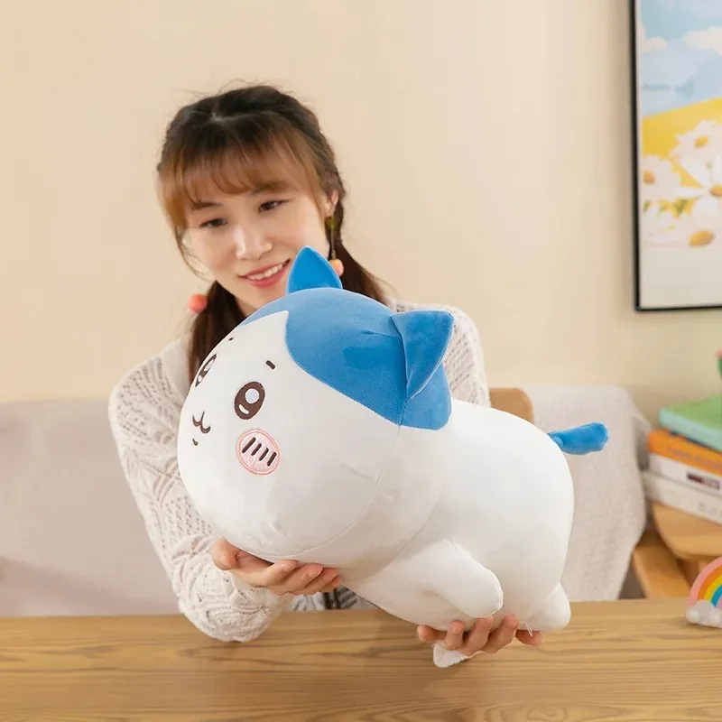 ちいかわシリーズ ロングドール ぬいぐるみ 漫画 ハチワレ ソフトピロー かわいいぬいぐるみ飾り アニメぬいぐるみ 女の子へのプレゼント ホームデコレーション