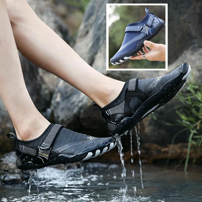 Unisex Quick-Dry Wading Shoes Men Outdoor Beach Sandals Women Aqua Shoes Plus Size Nonslip River Sea Swimming Diving Sneakers