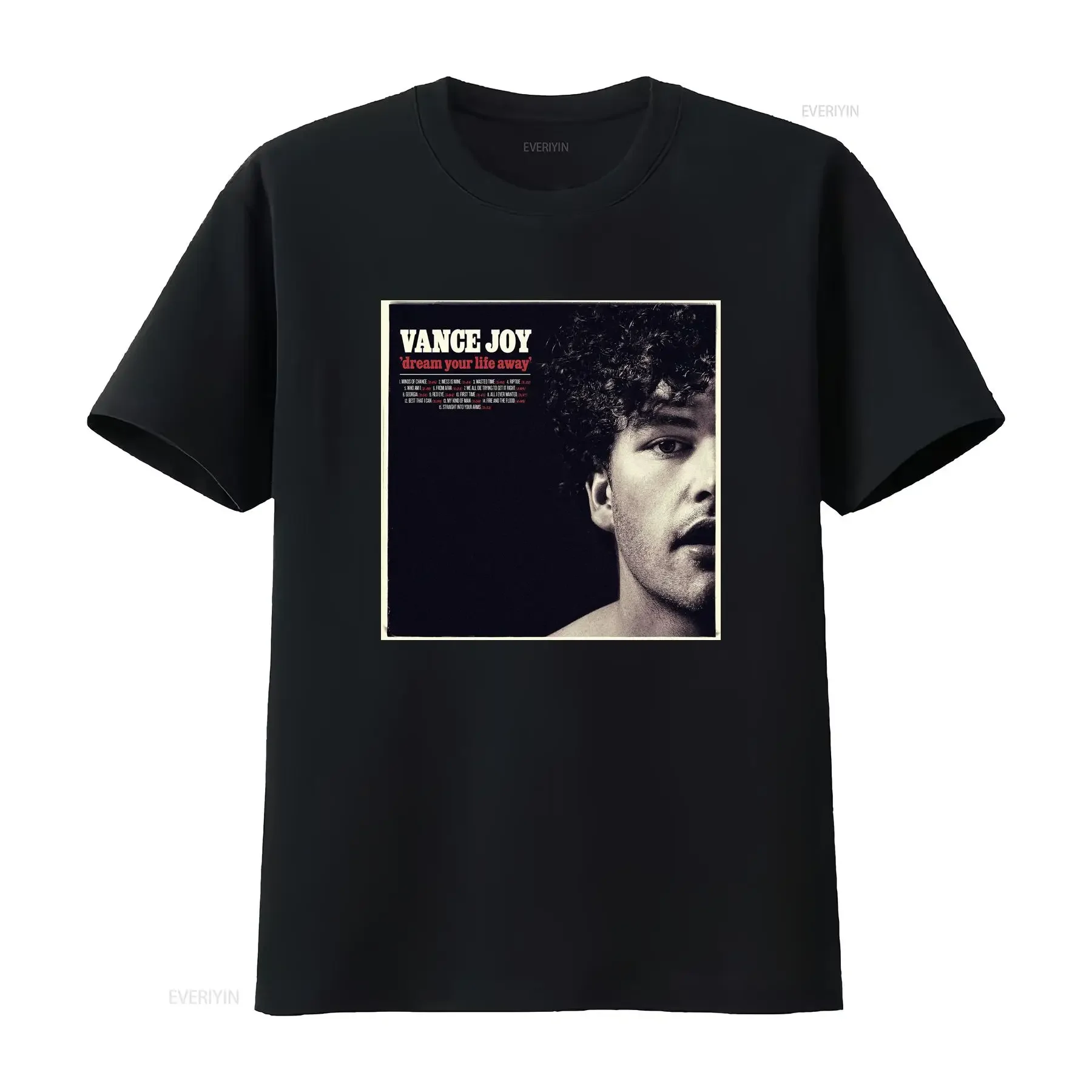 

Роскошная футболка Vance Joy Dream Your Life Away, винтажная стираная повседневная модная эластичная дизайнерская одежда, удобная унисекс