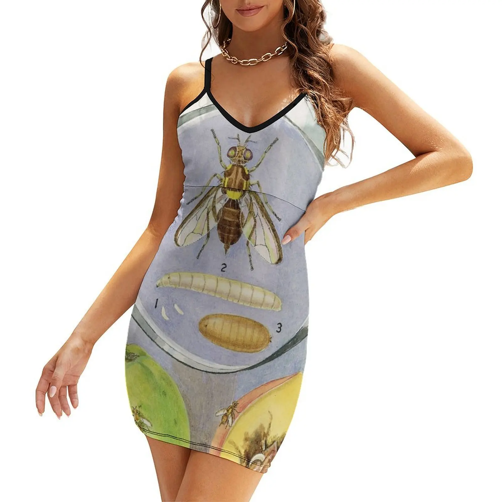 

Queensland Fruit Fly Sling Dress summer dress korean women women's dresses luxury Party dresses for women