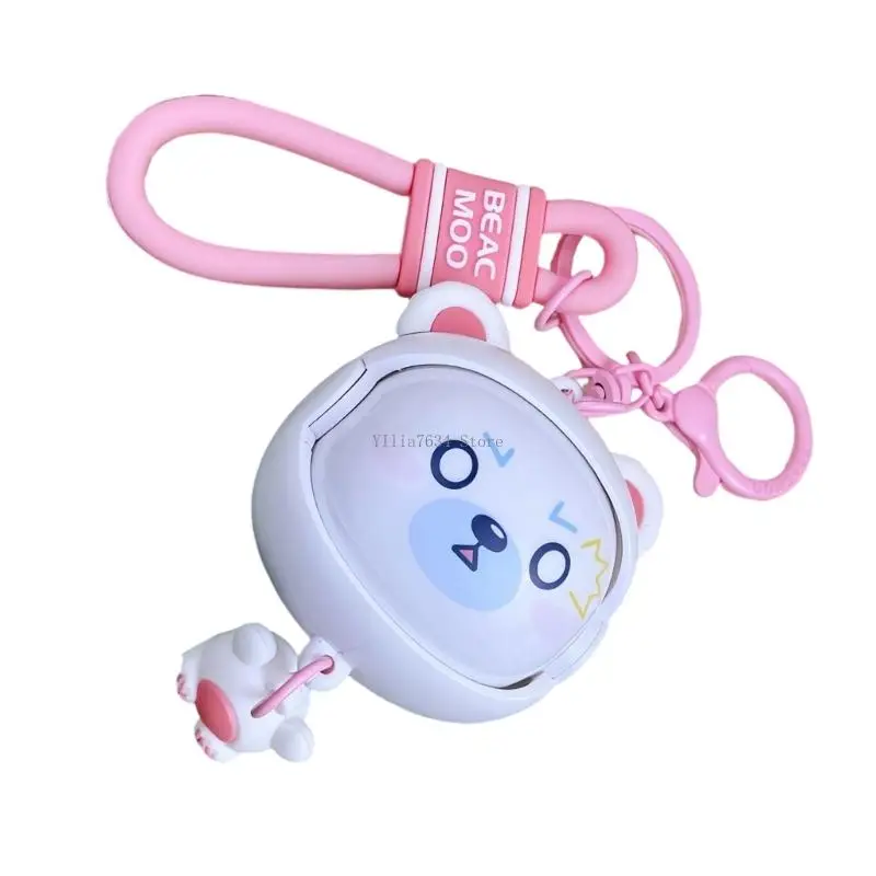 Cellphone Changeable Expression Peking Operas Panda Strap Secure Keychain Attachment ABS Construction Gift For Friend