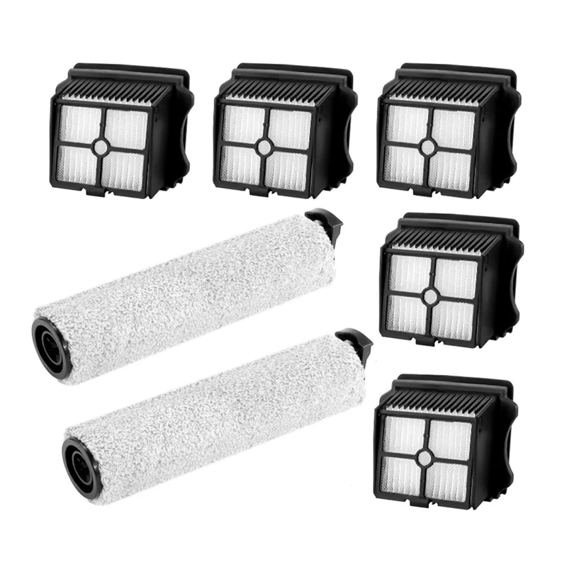 A83g-kit de acessórios para tineco floor one s3/ifloor 3, rolo de escova de filtro de vácuo para tineco floor one s3 sem fio molhado e seco