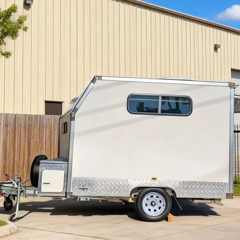 Custom Pet Grooming and Food Service Combo Trailer Glass Fiber Mobile Shop for Pet Care and Street Food Vending Operation