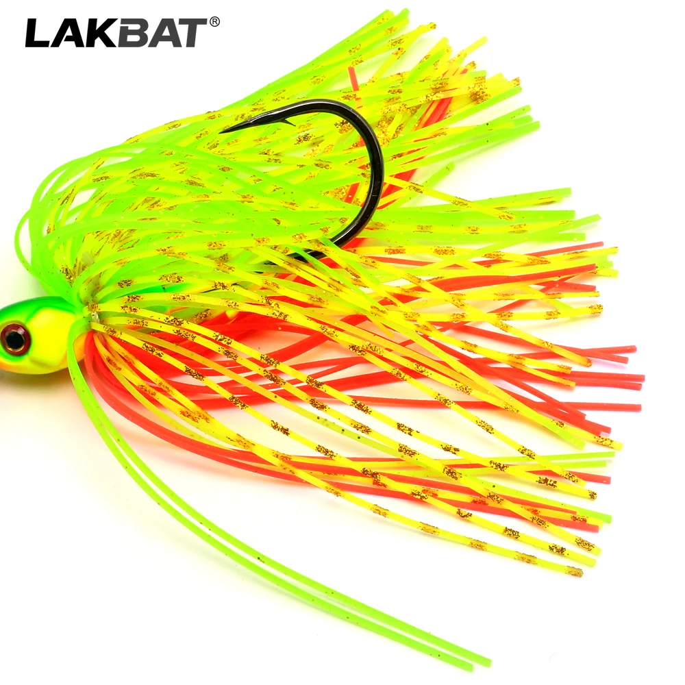 LAKBAT Chatterbait 7g/9g/11g/14g/21g Krautfreier Angelköder Spinner-Bait Blade Jig für Barsch, Hecht, Zander, Süßwasser-Angeln, Angelzubehör – Detail 7