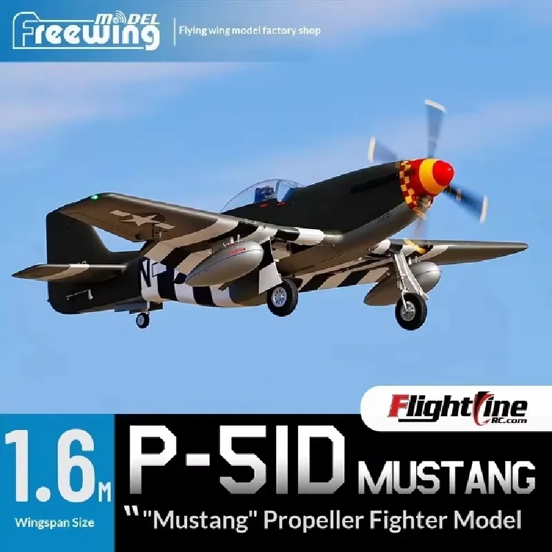 

Freewing Flightline 1600mm Wingspan P-51d Mustang Rc Fighter Airplane Model Spiral Propeller Aircraft For Outdoor Hobbyists