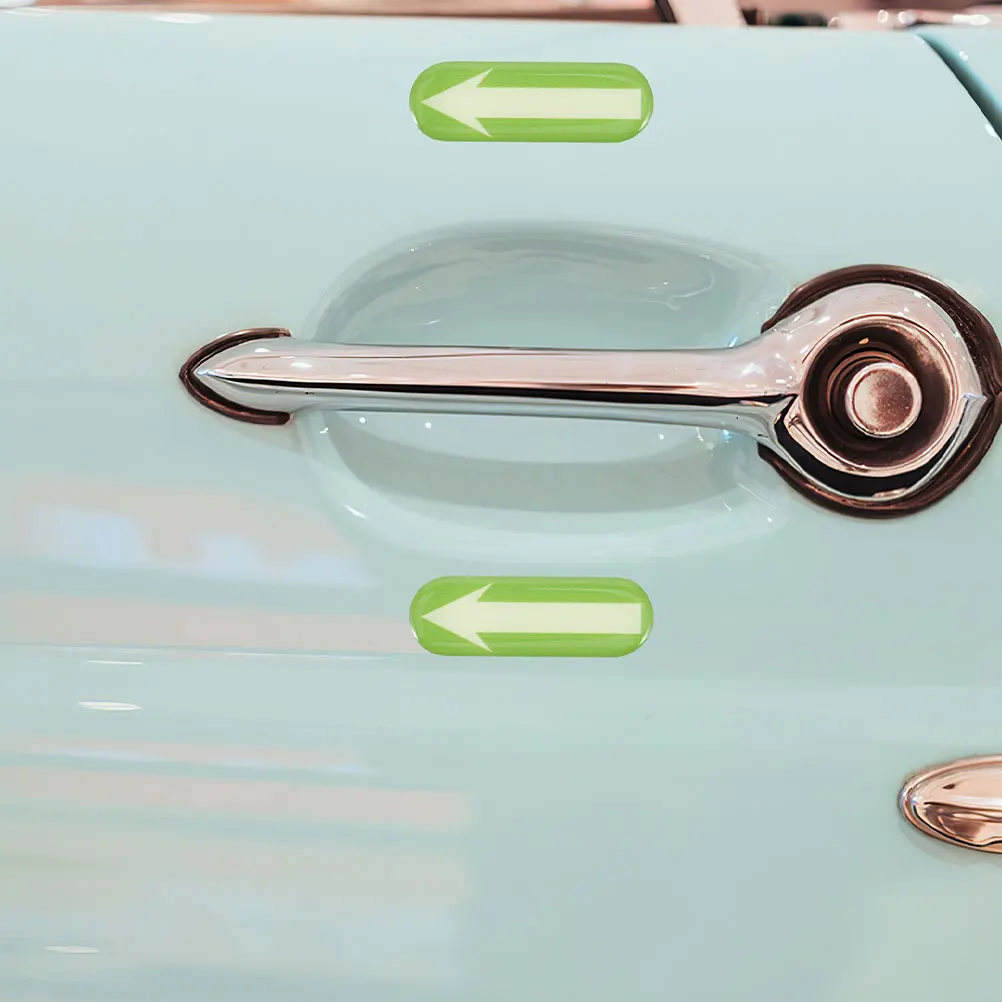 

10Pcs Glow in The Dark Stickers for Cars High Visibility Reflective Decals Automotive Safety Marking for Night Driving Student