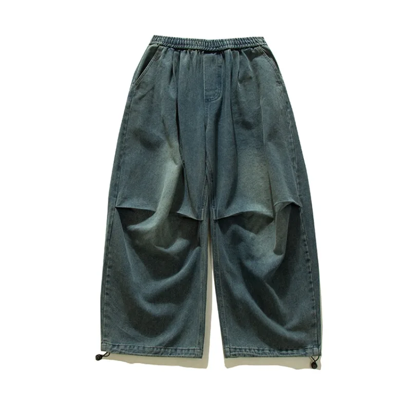 Baggy Jeans Men Japanese Streetwear Fashion Cityboy Loose Casual Wide Leg Jean Denim Pants Women Oversize Trousers