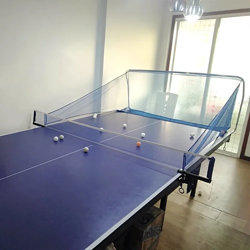 B-M Mobile Ball Catch Net Professional Multi-Ball Pingpong Practice Collection Net With Rack Ping Pang Playing Recycling Net