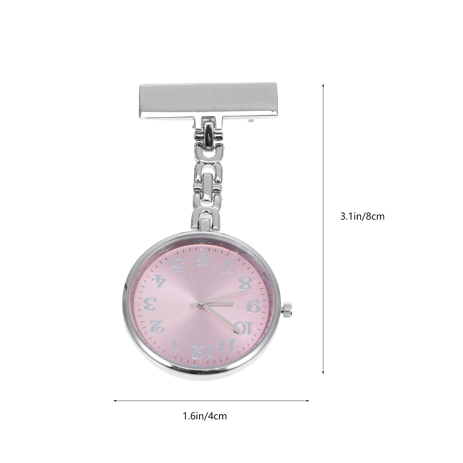 Pocket Watch for Nurse Quartz Hanging Pendant Watch Key Shape Fashion Design Clear Dial Easy Carry Stable Clasp for