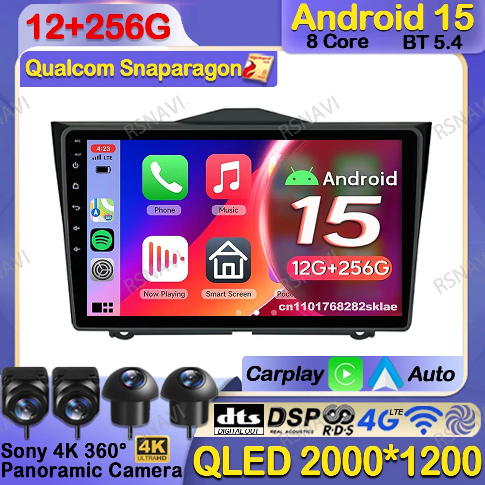 

Android 15 Car Radio For LADA Granta Cross 2018-2023 AI Voice DSP QLED 360 Camera WIFI+ 4G LTE BT NO 2DIN Wireless Systems AUTO
