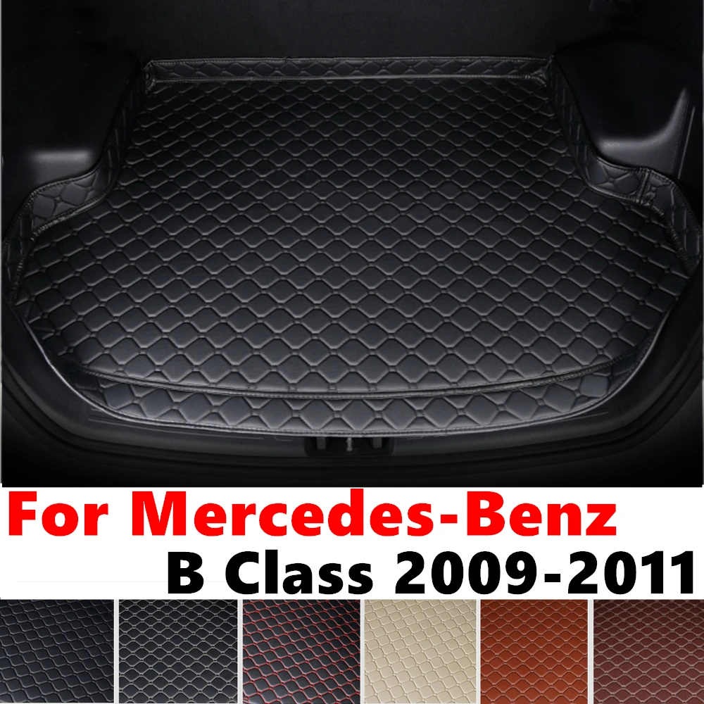 High Side Car trunk mat for Mercedes-Benz B Class 2011 2010 2009 Tail Boot luggage Pad Rear Cargo Liner Interior Accessories