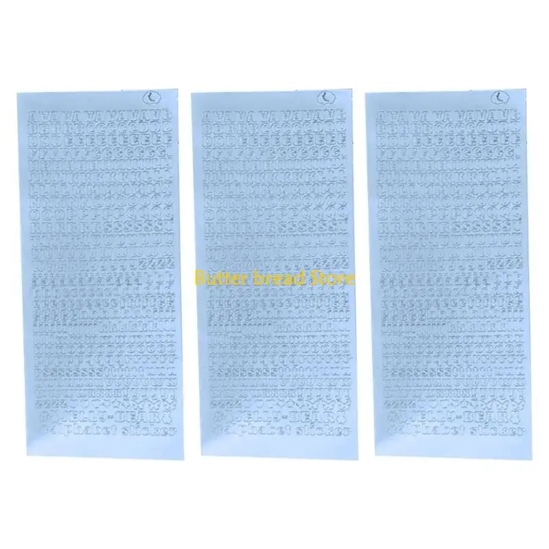 

W89C 3 Sheets Letter Sticker Alphabets Sticker Journal Sticker Korean Sticker