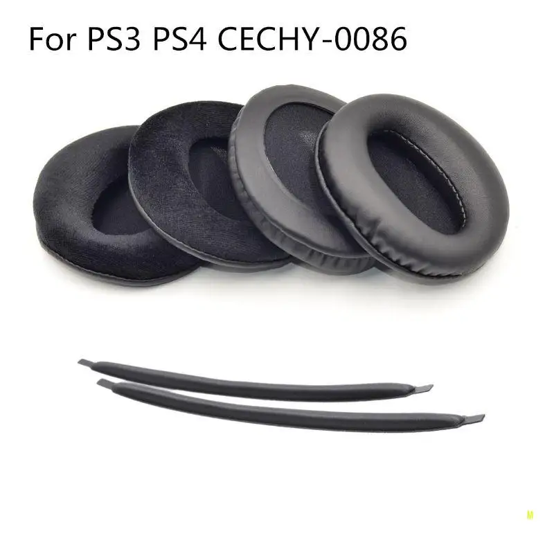 Easily Replaced Ear Pads for Head Beams for Sony for PS3 7.1 Pulse Elite Edition CECHYA-0086 Headphone Cover Sleeves F19E