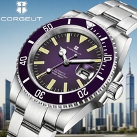CORGEUT 40mm NH35 Movement Luxury Men's Watches Automatic Mechanical Sapphire Glass Wrist Watch for Men 10Bar Dive Clock